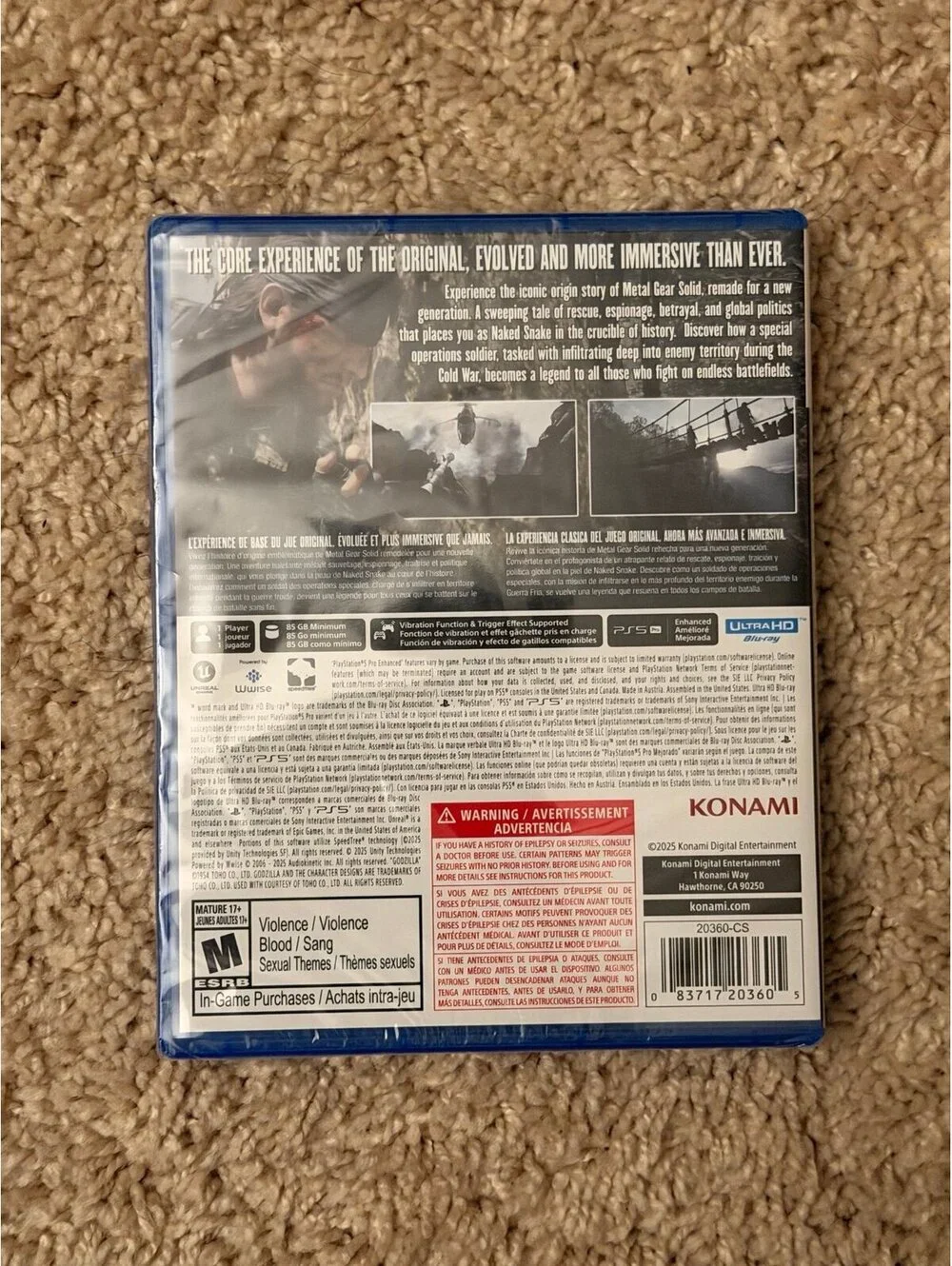 Metal Gear Solid Delta: Snake Eater for PlayStation 5
